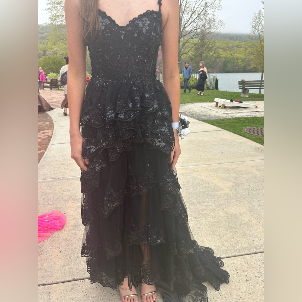 Jovani Black beaded prom Dress